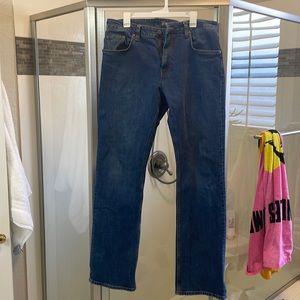 Tecovas 36x34 straight medium blue.